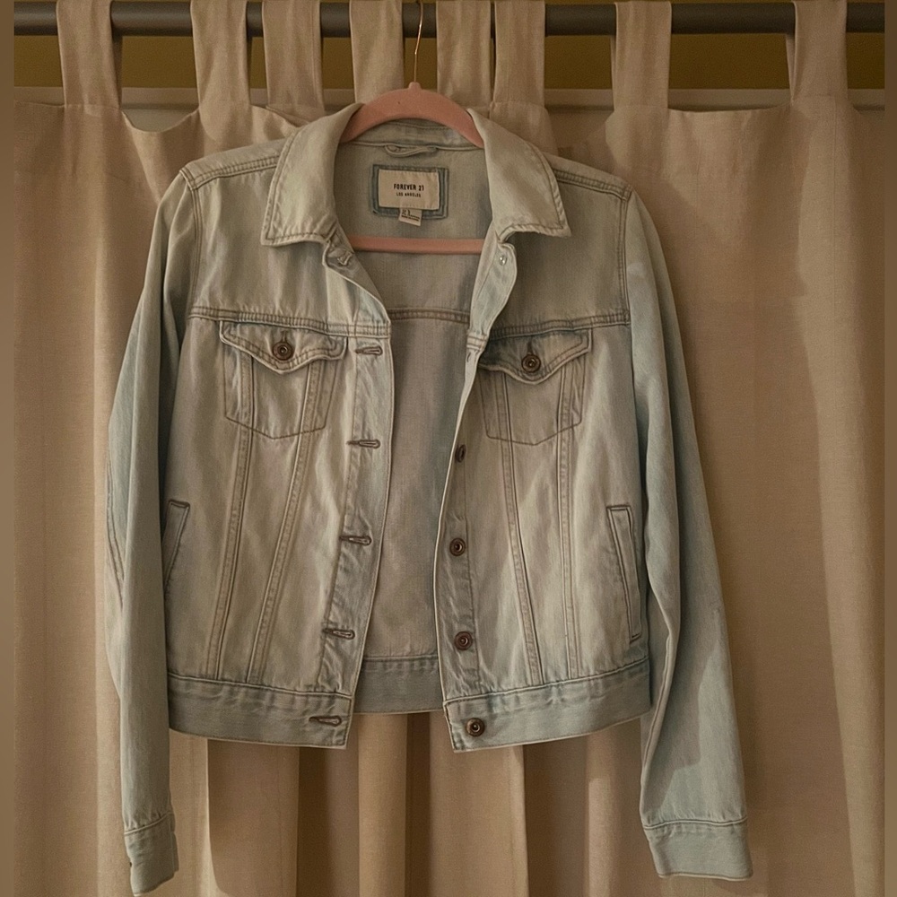 Forever 21 light denim jacket- size S